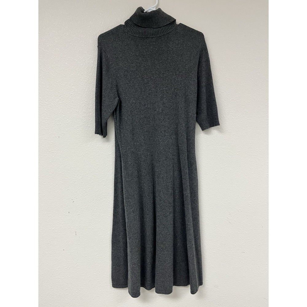 Ralph Lauren Long Sleeved Turtleneck Dress Size Large Navy Blue